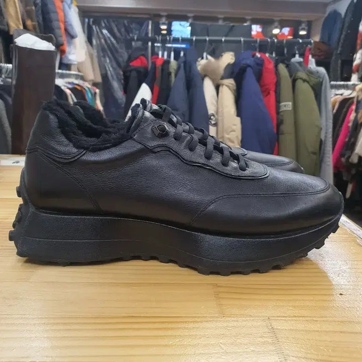 [BUNJANG] Mook GU412355SA Leather Winter Sneakers / [상태좋음] 무크(mook) 남성 가죽 방한 스니커즈 270