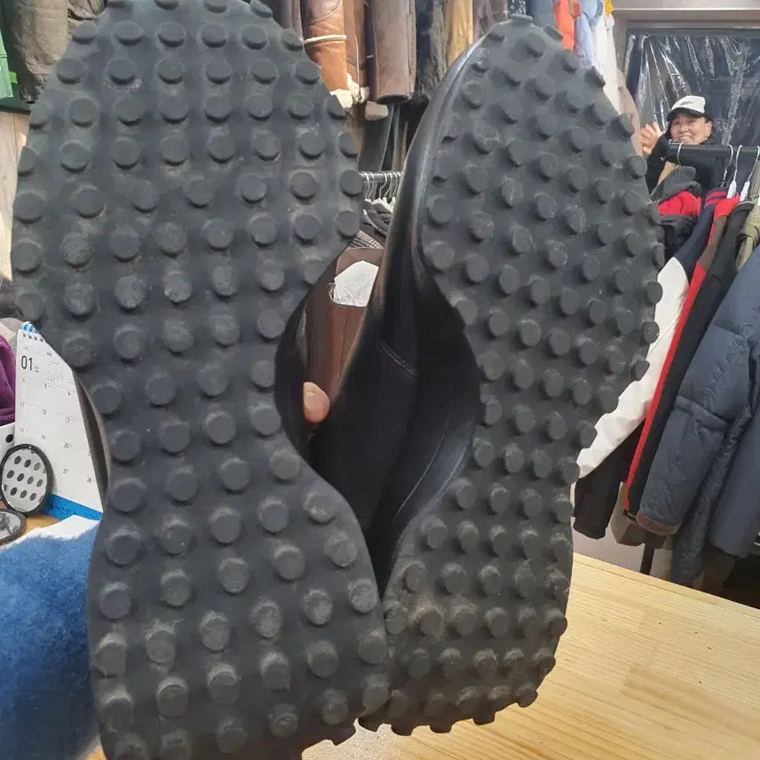 [BUNJANG] Mook GU412355SA Leather Winter Sneakers / [상태좋음] 무크(mook) 남성 가죽 방한 스니커즈 270