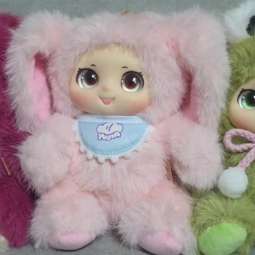 [BUNJANG] Animal Face Keyring Plush Bag Charm / 일괄)동물 얼굴 키링 인형 가방걸이 15cm