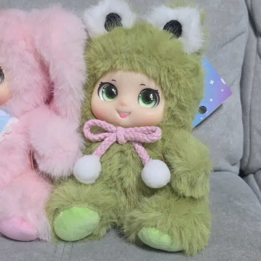 [BUNJANG] Animal Face Keyring Plush Bag Charm / 일괄)동물 얼굴 키링 인형 가방걸이 15cm