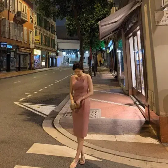 [BUNJANG] Reticella Lydia Pink Midi Dress / 레티첼라 lydia 원피스