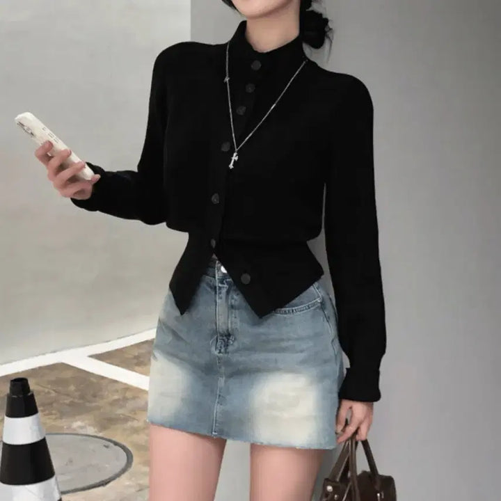 [BUNJANG] Vaidelli Denim Skirt S / 새상품) 베이델리 골반커버 청치마 S