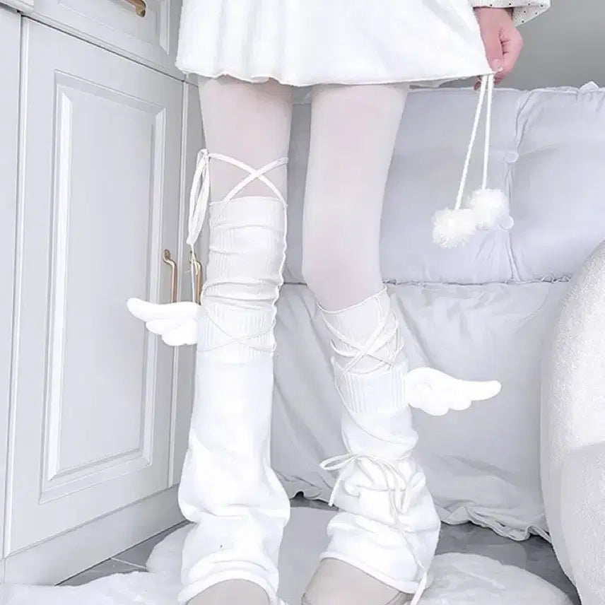 [BUNJANG] Subculture Wing Leg Warmers / 지뢰계 날개 레그워머 서브컬처