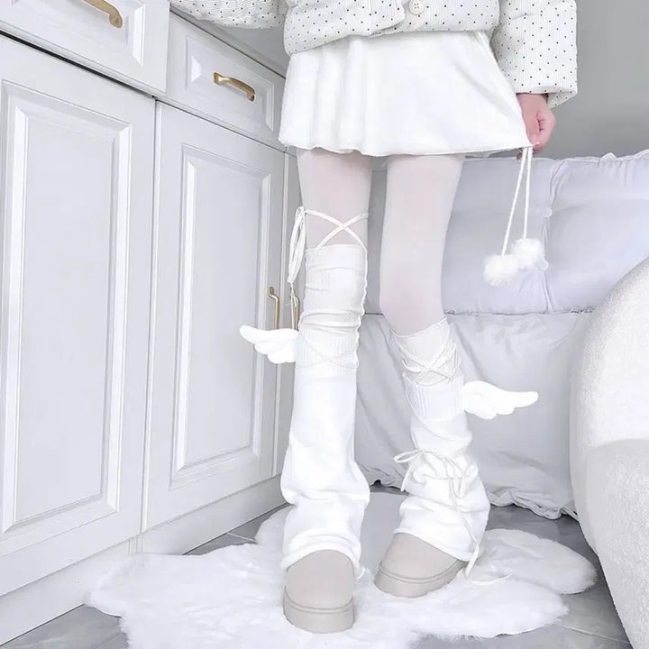 [BUNJANG] Subculture Wing Leg Warmers / 지뢰계 날개 레그워머 서브컬처