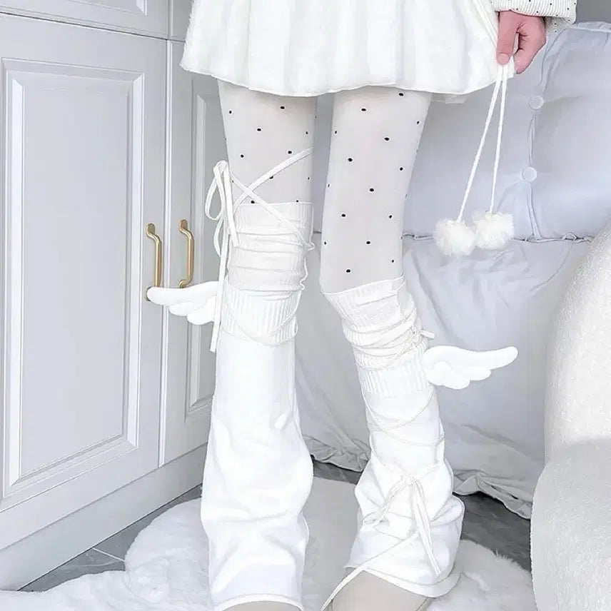 [BUNJANG] Subculture Wing Leg Warmers / 지뢰계 날개 레그워머 서브컬처