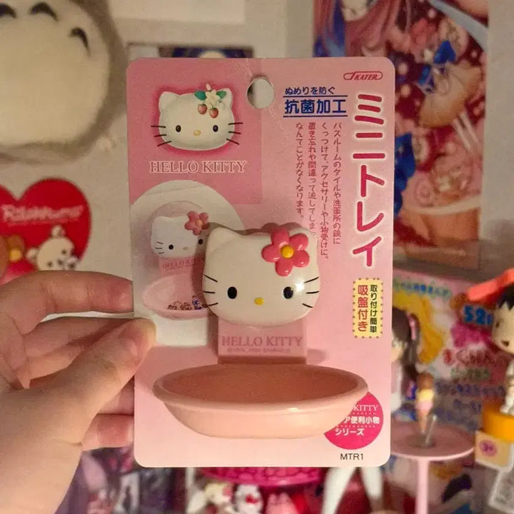 [BUNJANG] Sanrio Hello Kitty Strawberry Tray / 2002산리오 딸기 이치고 고전키티 방꾸 비누 소품 트레이 보관 거치대