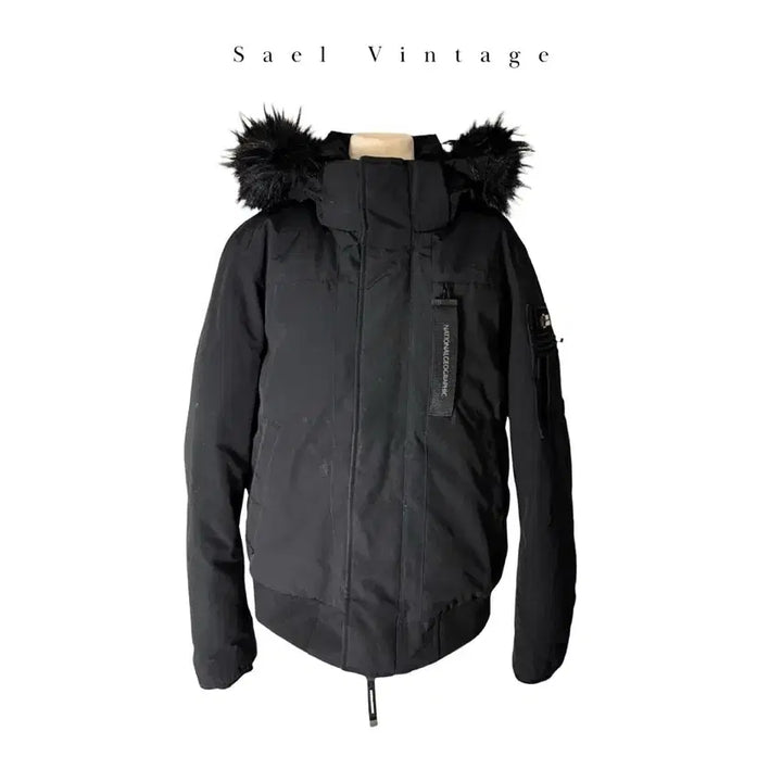 [BUNJANG] National Geographic Taruga Short Padded Jacket / 내셔널지오그래픽 타루가 숏 패딩 M 블랙