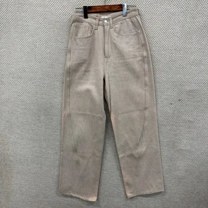 [SOLD OUT] 빈티지 베이지 와이드 데님팬츠 청바지 28인치 M09935