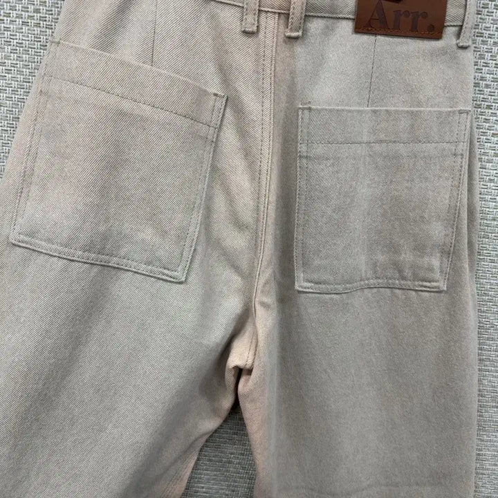 [SOLD OUT] 빈티지 베이지 와이드 데님팬츠 청바지 28인치 M09935