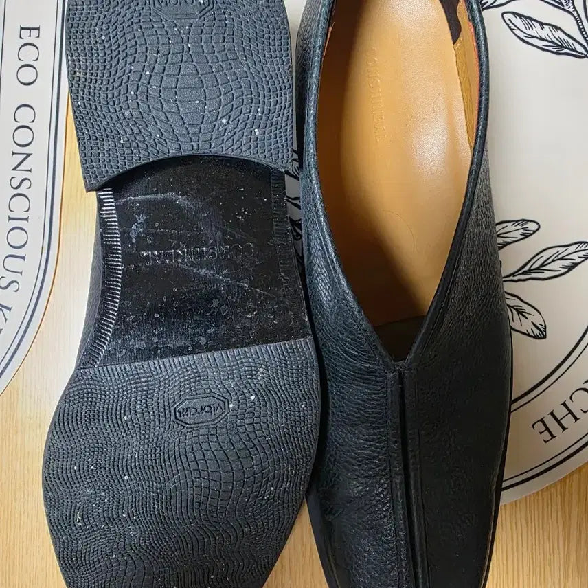 [BUNJANG] LeMaire Black Leather Shoes / 르메르맛 블랙 레더 슈즈