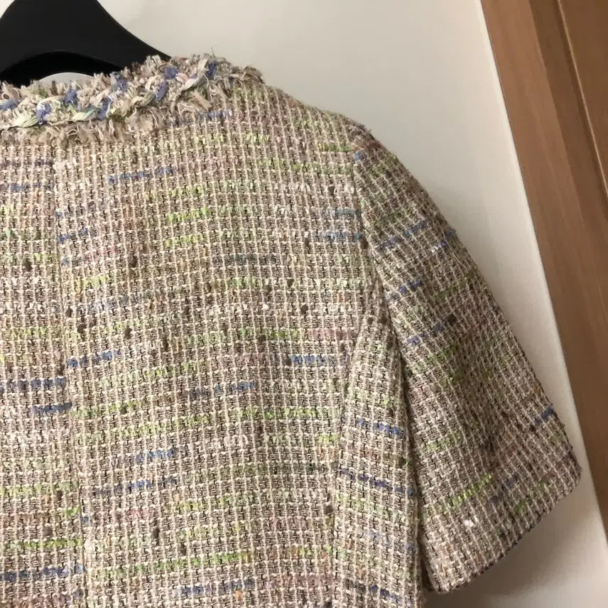 [BUNJANG] It Misha Tweed Jacket for Women / 잇미샤 반팔 트위드 자켓 올드머니룩 출근룩 하객룩 결혼식