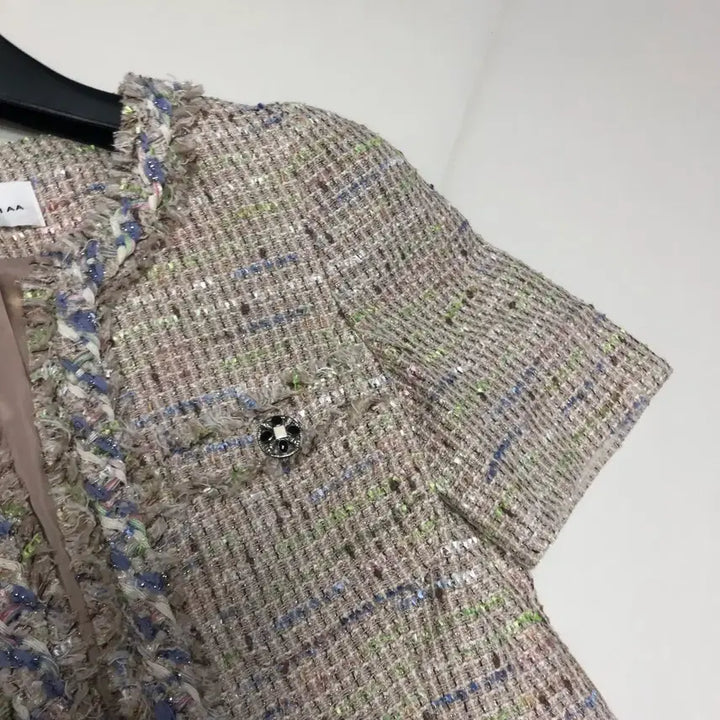 [BUNJANG] It Misha Tweed Jacket for Women / 잇미샤 반팔 트위드 자켓 올드머니룩 출근룩 하객룩 결혼식