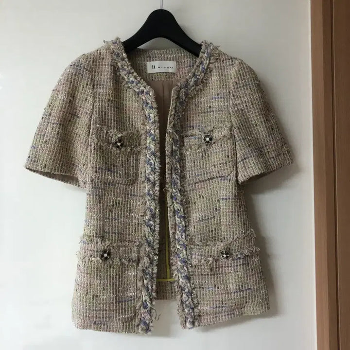 [BUNJANG] It Misha Tweed Jacket for Women / 잇미샤 반팔 트위드 자켓 올드머니룩 출근룩 하객룩 결혼식