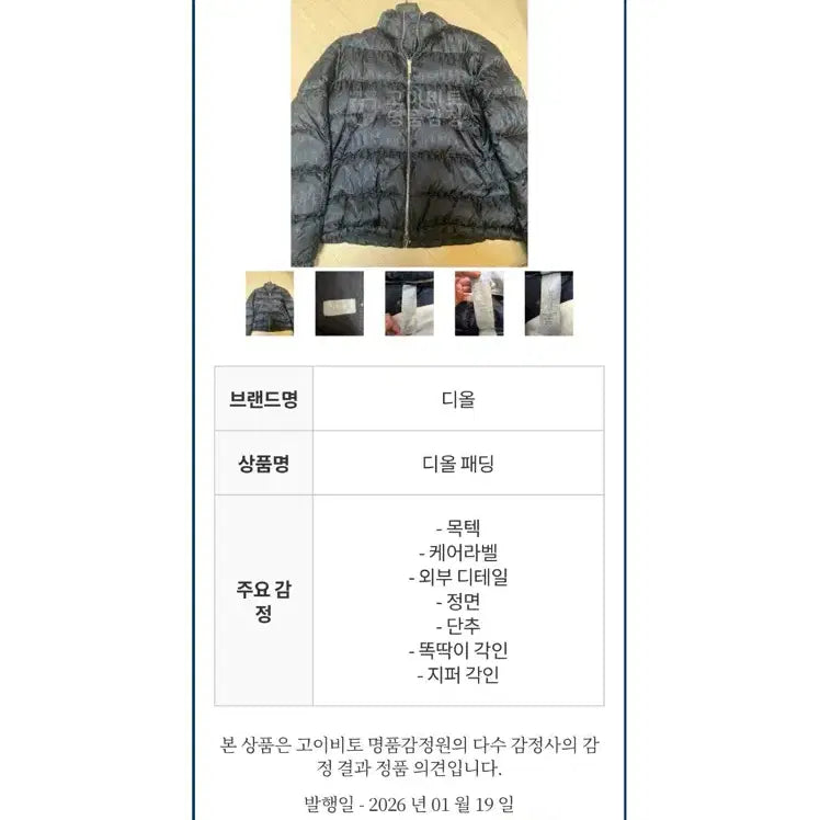 [BUNJANG] Dior Oblique Padded Jacket Black / [S급] 디올 오블리크 패딩 블랙