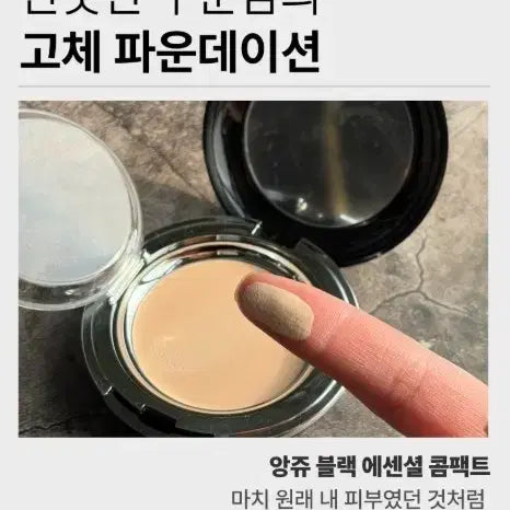 [BUNJANG] ANGEL Black Edition Cover Pact 10g + Refill 10g / 앙쥬 무결점 블랙에디션 커버팩트10g + 리필 10g