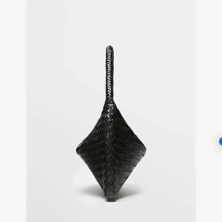 [SOLD OUT] 마시모두띠 브레이디드 스몰 레더 숄더백 블랙
