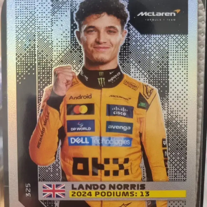 [BUNJANG] Topps Turbo Attack Lando Norris Card / 2025 F1 탑스 터보 어택 랜도 노리스 카드