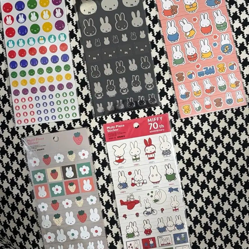 [BUNJANG] Miffy Sticker Bundle Set / 미피 스티커 5종 일괄