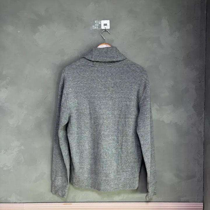 [BUNJANG] Polo Ralph Lauren Shawl Collar Knit Sweater Gray / 폴로 랄프로렌 숄카라 니트 그레이