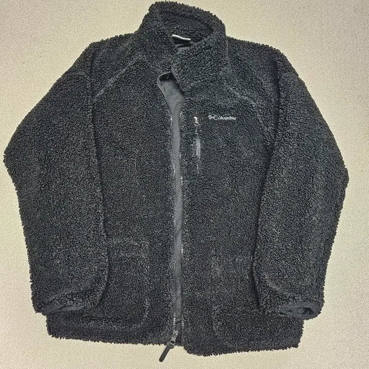 [BUNJANG] Columbia Black Fleece Jacket XL / 컬럼비아 블랙 뽀글이 플리스 자켓