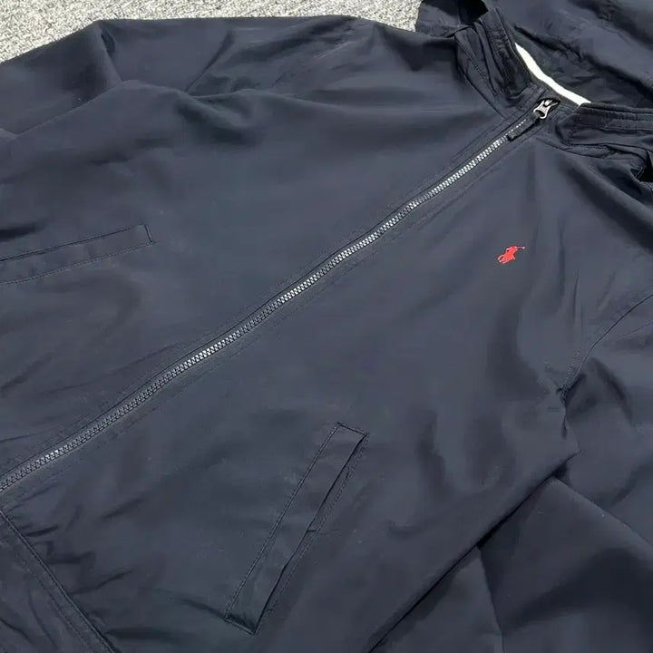 [BUNJANG] Polo Ralph Lauren Navy Poly-Shell Blouson Jacket / 폴로 랄프로렌 네이비 폴리쉘 블루종 자켓