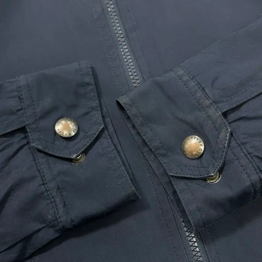 [BUNJANG] Polo Ralph Lauren Navy Poly-Shell Blouson Jacket / 폴로 랄프로렌 네이비 폴리쉘 블루종 자켓