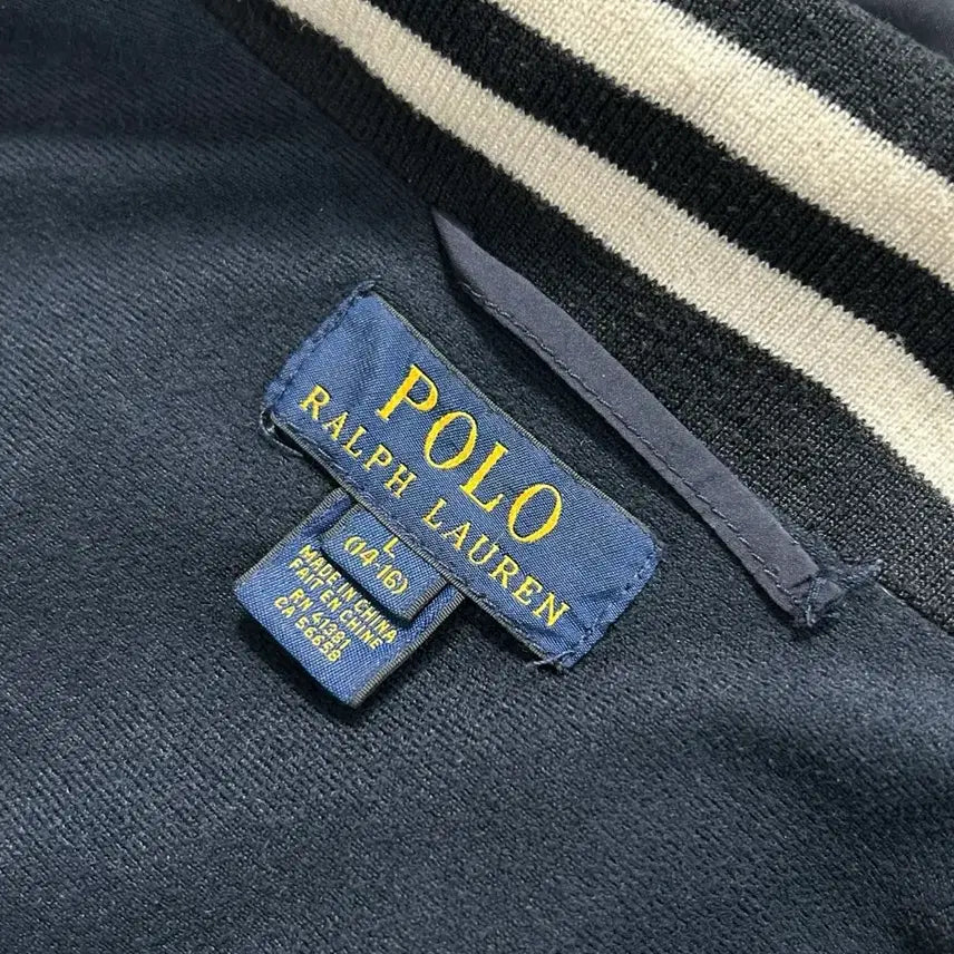 [BUNJANG] Polo Ralph Lauren Navy Poly-Shell Blouson Jacket / 폴로 랄프로렌 네이비 폴리쉘 블루종 자켓