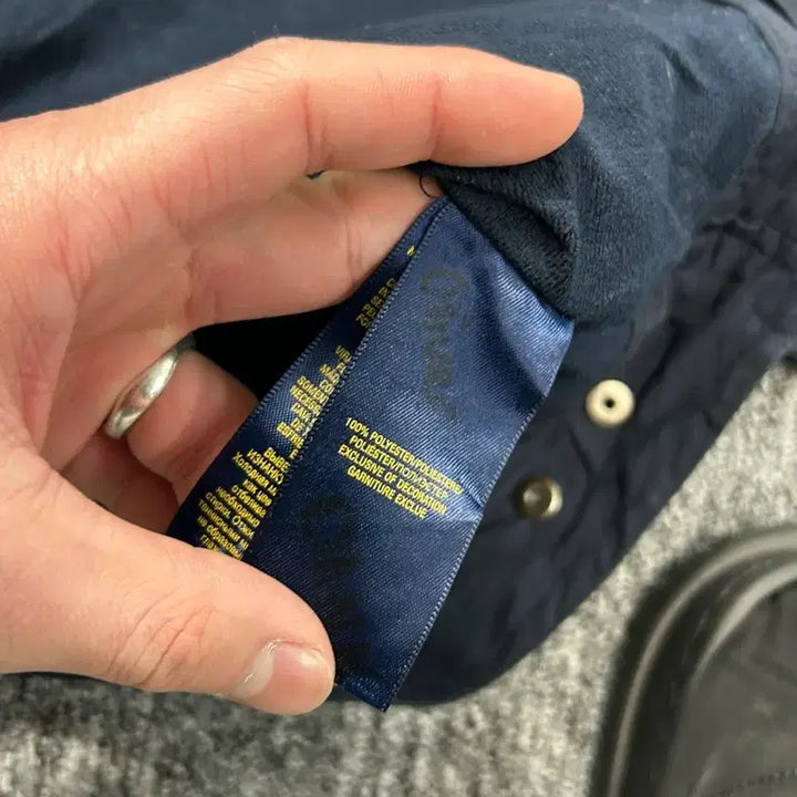 [BUNJANG] Polo Ralph Lauren Navy Poly-Shell Blouson Jacket / 폴로 랄프로렌 네이비 폴리쉘 블루종 자켓