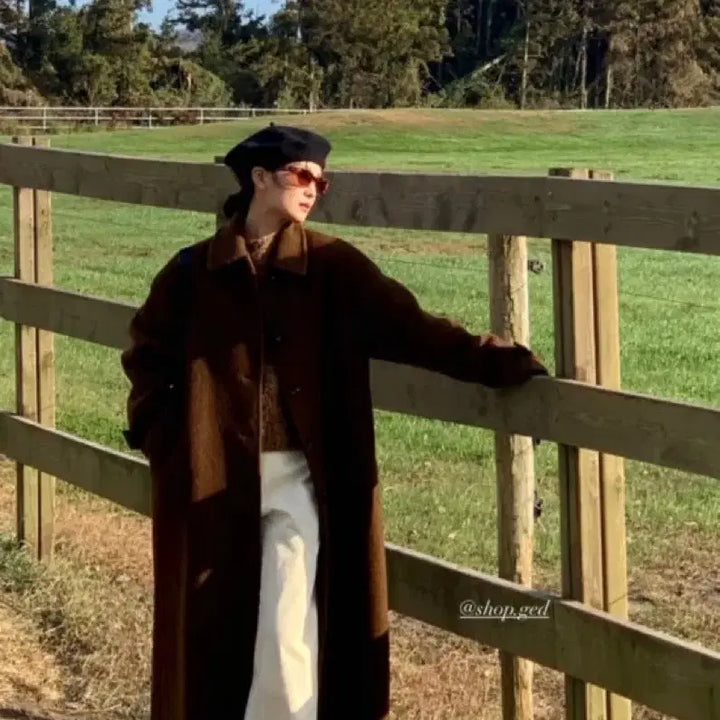 [BUNJANG] Ged Bear Long Coat / 게드 샵게드 베어 롱코트 (ged)