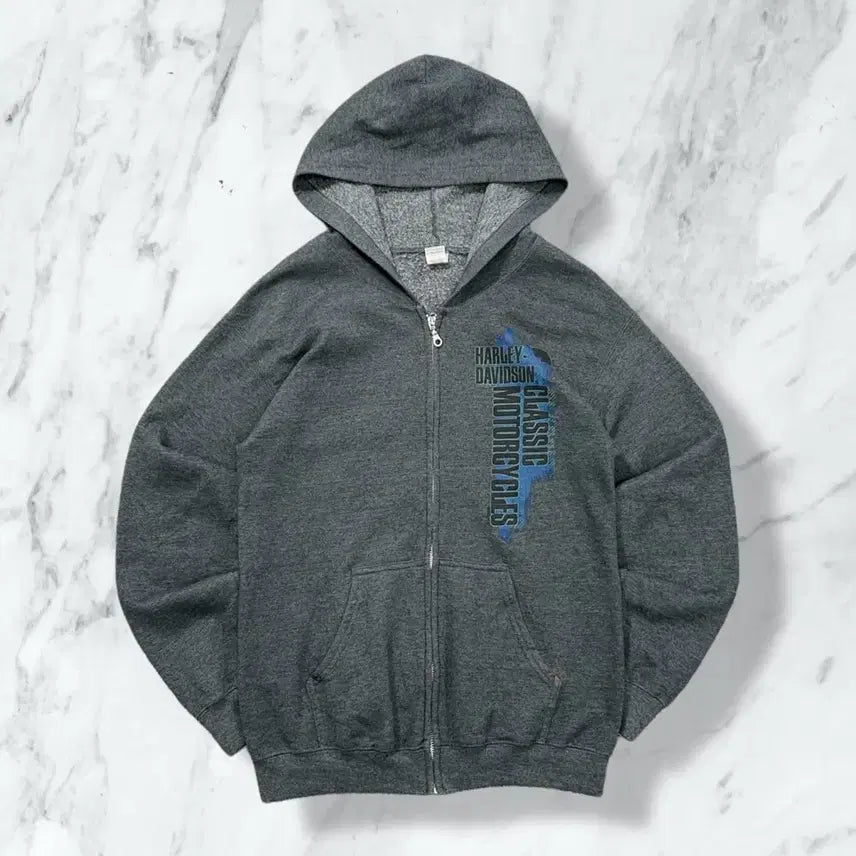 [SOLD OUT] 할리 데이비슨 빈티지 클래식 모터사이클 후드집업