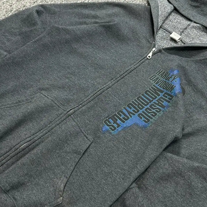 [SOLD OUT] 할리 데이비슨 빈티지 클래식 모터사이클 후드집업
