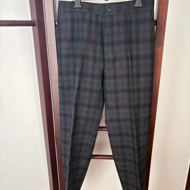 [BUNJANG] Captain Sunshine Black Watch Check Wool Pants / 캡틴선샤인 블랙워치 체크울 팬츠