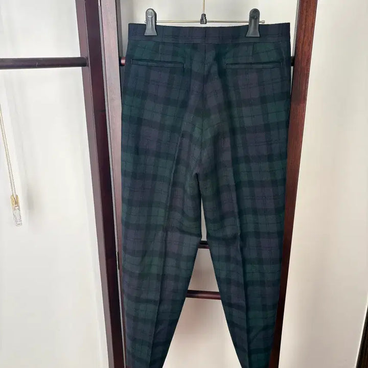 [BUNJANG] Captain Sunshine Black Watch Check Wool Pants / 캡틴선샤인 블랙워치 체크울 팬츠