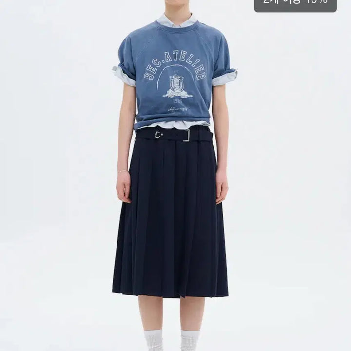[BUNJANG] 8Seconds Pleated Skirt Navy / 에잇세컨즈 플리츠 스커트 네이비