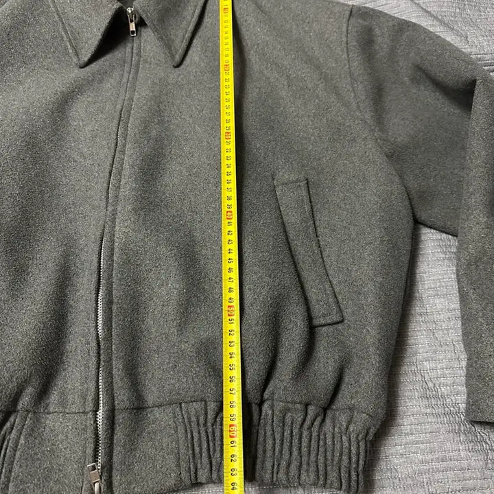 [BUNJANG] Cropped Blouson Gray Jacket / (L) 크롭 블루종 그레이