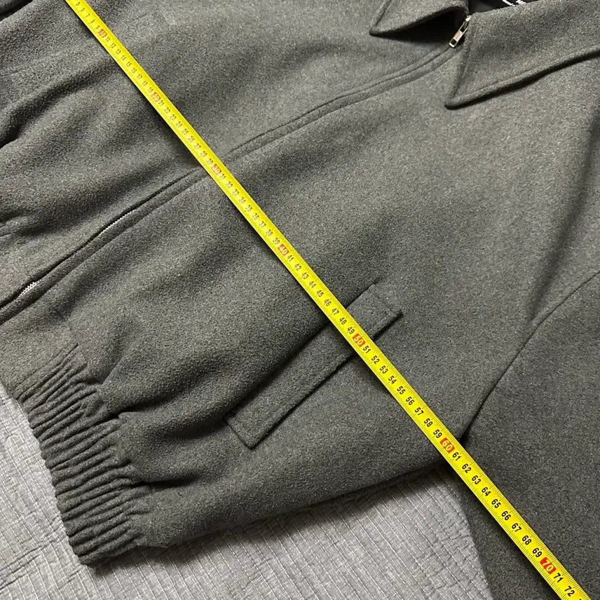 [BUNJANG] Cropped Blouson Gray Jacket / (L) 크롭 블루종 그레이