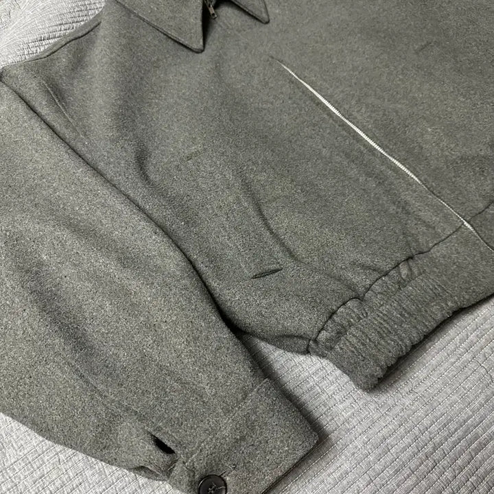 [BUNJANG] Cropped Blouson Gray Jacket / (L) 크롭 블루종 그레이