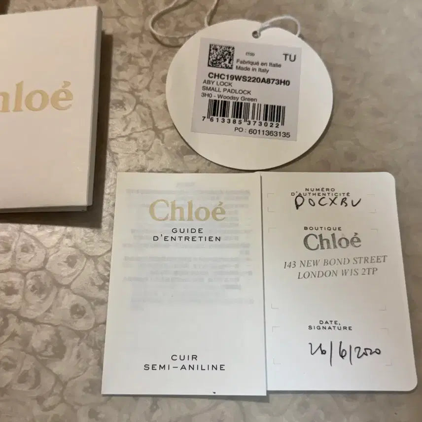 [SOLD OUT] 끌로에 에비락 그린 크록 이펙트 스몰