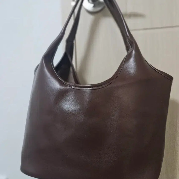 [BUNJANG] Brown Suede Shoulder Bag / 브라운 스웨이드 숄더백