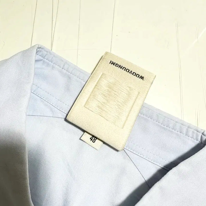 [BUNJANG] Wooyoungmi Jacquard Colorblock Shirt / 우영미 자카드 배색 셔츠