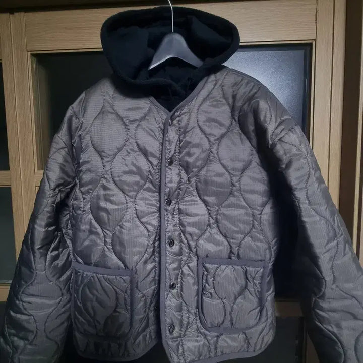 [BUNJANG] Promenade Jacket + Nike Khaki Hoodie Set / promenade 깔깔이 자켓 + 나이키 카키후드 L