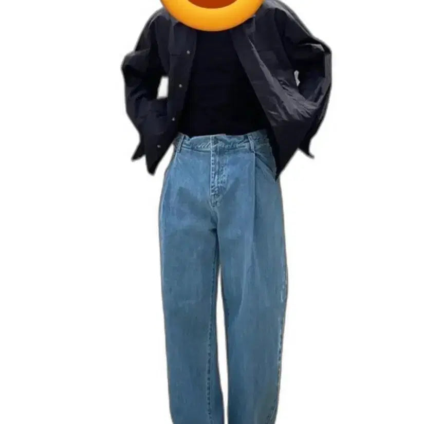 [BUNJANG] BeSlow One Tuck Denim Pants / 비슬로우 원 턱 데님 28 택포 34,900