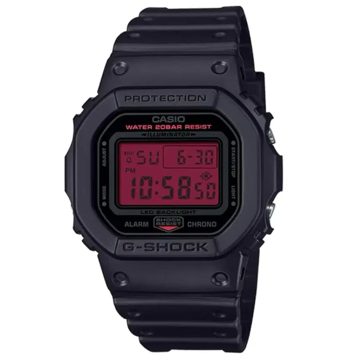 [BUNJANG] G-Shock DW-5600BBR Watch / 지샥 스퀘어 [DW-5600BBR] 블랙 & 레드 (미사용품)