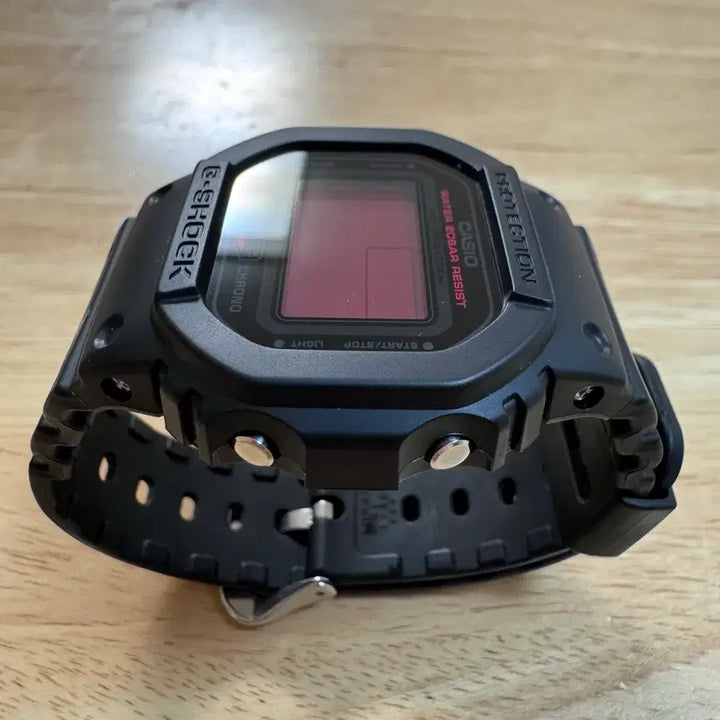 [BUNJANG] G-Shock DW-5600BBR Watch / 지샥 스퀘어 [DW-5600BBR] 블랙 & 레드 (미사용품)