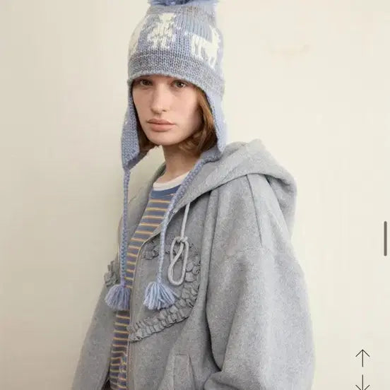 [BUNJANG] Fun From Fun Nomad Earmuff Hat - Blue / 새상품) 펀프롬펀 노마드 이어머프 귀덮개 털모자 Blue