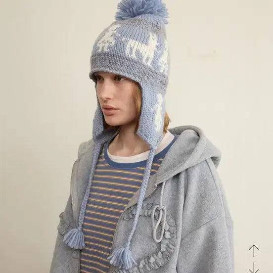 [BUNJANG] Fun From Fun Nomad Earmuff Hat - Blue / 새상품) 펀프롬펀 노마드 이어머프 귀덮개 털모자 Blue