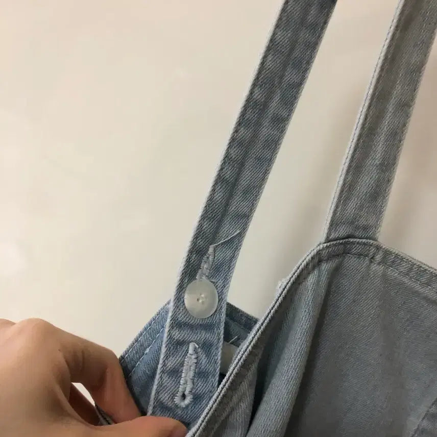 [BUNJANG] Deuel Denim Sleeveless Maxi Dress / 듀엘 데님 연청 민소매 나시 롱 원피스 슬리브리스 여행룩 뷔스티에 하객룩