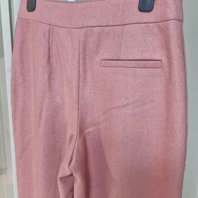 [BUNJANG] Z_knit Pink Wide Leg Pants / 지컷 (67-94/55)울혼용 핑크색 핀턱 와이드 부츠컷 팬츠