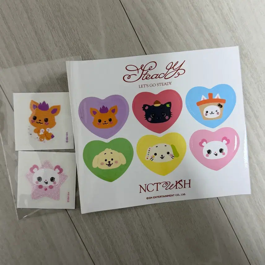 [BUNJANG] WISH Steady Popup Exhibition Zion & Sakuya Tteokbokki Sticker / 위시 스테디 팝업 전시회 띠부씰 양도