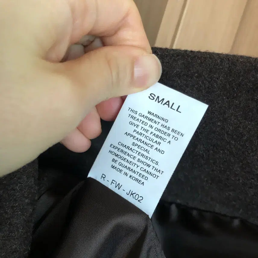 [BUNJANG] Riel 22 First Single Wool Jacket Brown Half Coat / 리엘 22년 퍼스트 싱글 울자켓 브라운 하프코트 결혼식 하객룩 출근룩리엘